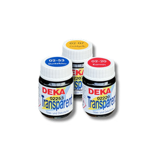Deka | Transparent - professionelle Glas- und Dekofarbe 25ml, auf Lösungsmittelbasis - Racher