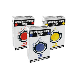 Deka | Waschmaschinenfarbe Set Textilfarbe Wasch- und lichtecht 20 Farbtöne - Racher
