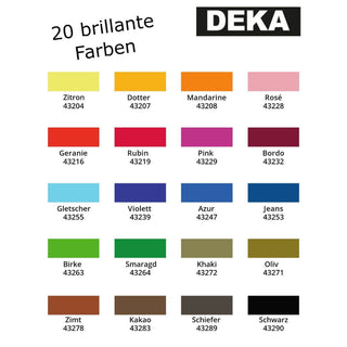 Deka | Wash&Go Waschmaschinenfarbe intensive Textilfarbe für helle Naturfasern - Racher