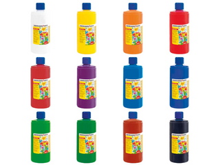 EBERHARD FABER | EFA Color Schulmalfarbe 1000 ml Kindergarten & Schule Abwaschbar - Racher