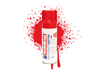 Edding 5200 | Acryllack Spray Permanent 200ml intensiv deckend & schnell trocknend für Innen & Aussen - Racher