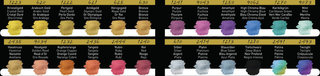 FINETEC | Perlglanzfarben Essentials Colourful Aquarellfarben Set 24 Näpfchen brillante Effektfarben - Racher