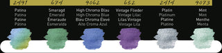FINETEC | Perlglanzfarben Essentials Cool hochwertiges Aquarellfarben Set 6 Näpfchen Effekttöne - Racher
