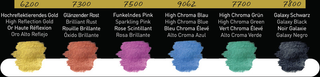 FINETEC | Perlglanzfarben Premium High Chroma Aquarellfarben Set 6 Näpfchen brillante Effektfarben - Racher