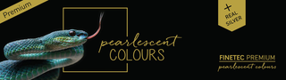 FINETEC | Perlglanzfarben Premium High Chroma Aquarellfarben Set 6 Näpfchen brillante Effektfarben - Racher