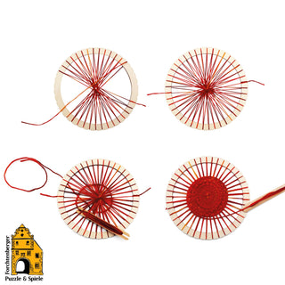 Forchtenberger | Wooly Workshop Webrahmen Holz Rund 2er Set - Racher