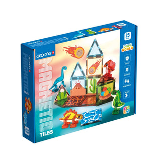 GEOMAG | Magnetic Tiles Gems Dino Welt 25 Teile - Racher