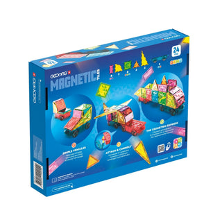 GEOMAG | Magnetic Tiles Gems Fahrzeuge 24 Teile - Racher