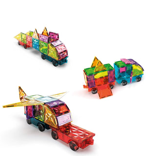 GEOMAG | Magnetic Tiles Gems Fahrzeuge 24 Teile - Racher
