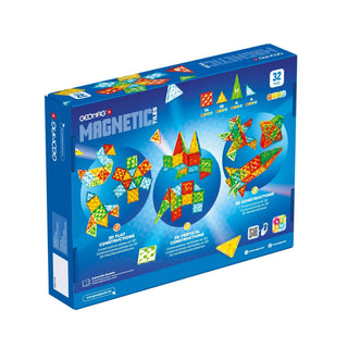 GEOMAG | Magnetic Tiles Gems Rakete 32 Teile - Racher