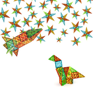 GEOMAG | Magnetic Tiles Gems Rakete 32 Teile - Racher