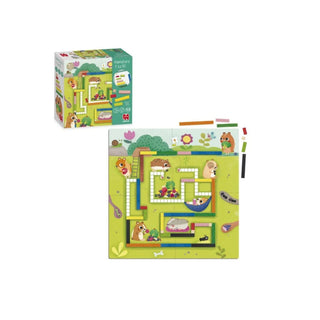 Goula | Hamster 1 bis 10 Lernspiel ab 3 Jahren, für 2-4 Spieler, Zahlen- und Legespiel aus Holz - Racher