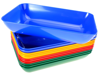 Gowi | Materialschalen Groß 12er-Set oder einzeln Sortierschalen für Bastelmaterial & Atelier - Racher