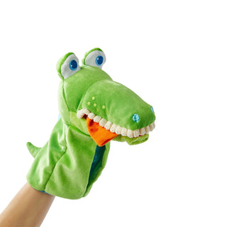 HABA  | Handpuppe Krokodil - Kuschelweiche Handpuppe für Puppentheater - Racher