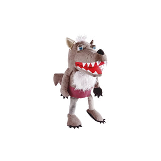 HABA  | Handpuppe Wolf Grisbert - Kuschelweiche Handpuppe für Puppentheater - Racher