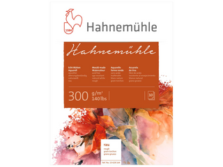 Hahnemühle | Echt-Bütten Aquarellblock 300 g/m² matt & rau verschiedene Grössen - Racher