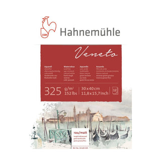 Hahnemühle | Veneto Aquarellblock Naturweiss, rau & matt - Racher