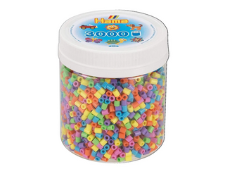 Hama | Dose mit 3000 Midi-Bügelperlen Pastell-Mix - Racher