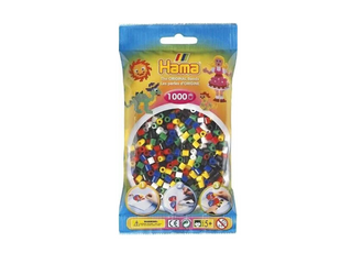 Hama | Perlen Mix Midi 1000 Bügelperlen in 6 Farben - Racher