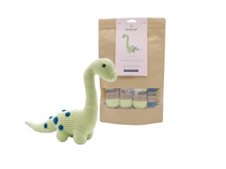 Hardicraft | Dino Brontosaurus Häkel-Set DIY Dinosaurier aus Baumwolle - Racher