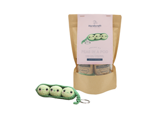 Hardicraft | Peas in a Pod Schlüsselanhänger Häkel-Set DIY Erbsenanhänger - Racher
