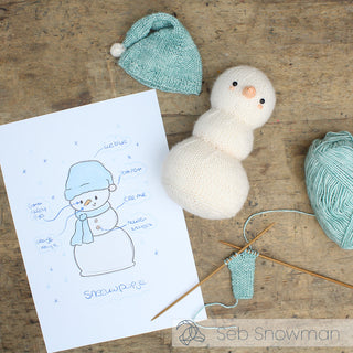 Hardicraft | Seb Snowman Strick-Set Weihnachts-Edition DIY Schneemann - Racher