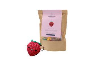 Hardicraft | Strawberry Schlüsselanhänger Häkel-Set DIY Erdbeeren-Anhänger - Racher
