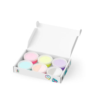 Hey Clay | Knetmasse Regenbogen Einhörner 6 Dosen Selbsttrocknende Knete - Racher