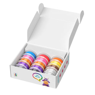 Hey Clay | Knetmasse Tiere 15 Dosen Selbsttrocknende Knete - Racher