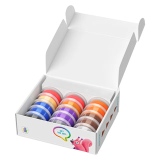 Hey Clay | Knetmasse Waldtiere 15 Dosen Selbsttrocknende Knete - Racher