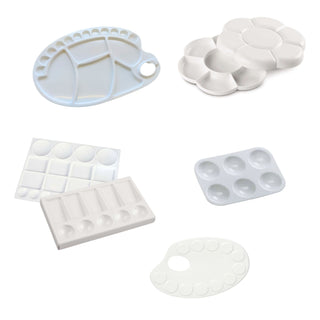 Honsell | Farbmischpalette mit Vertiefungen, aus Kunststoff oder Metall - Racher