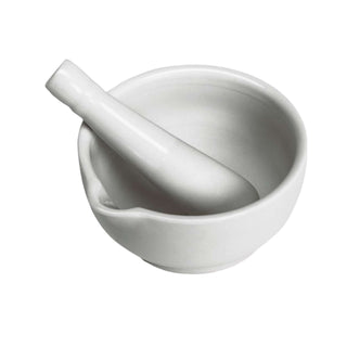 Honsell | Porzellan-Mörser 12 cm robuster Mörser mit Stössel für Pigmente & Künstlerfarben - Racher