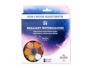 KOH-I-NOOR | Brillant Watercolours Wasserfarben Set 24 Farben - Racher