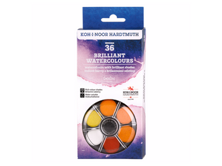 KOH-I-NOOR | Brillant Watercolours Wasserfarben Set 36 Farben - Racher