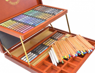 KOH-I-NOOR | Gioconda Art Künstlerset Holzkoffer 2 Etagen, 117er-Set - Racher