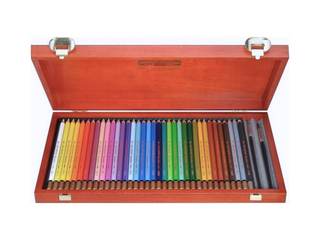 KOH-I-NOOR | Mondeluz Aquarellfarben Set 36 Stifte Holzkoffer - Racher