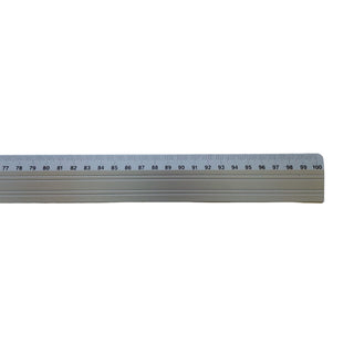 Koh-I-Noor | Schneidlineal Metall - robustes Aluminiumlineal mit Stahlkante 30/40/60/100cm - Racher