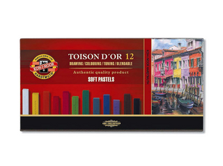 KOH-I-NOOR | Toison d'Or Soft-Pastellkreide Eckig 12er-Set - Racher