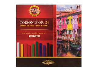 KOH-I-NOOR | Toison d'Or Soft-Pastellkreide Eckig 24er-Set - Racher