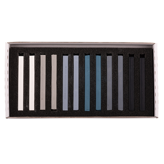 KOH-I-NOOR | Toison d'Or Soft-Pastellkreide Eckig Grautöne 12er-Set - Racher