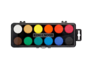 KOH-I-NOOR | Watercolours Wasserfarben Set 12 Farben - Racher