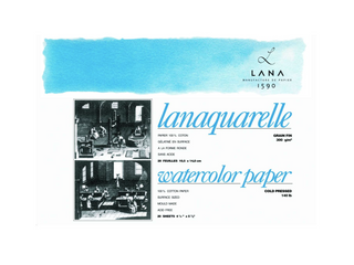 Lana | Lanaquarelle Aquarellpapier Matt 300g/m² - Racher