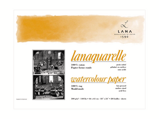 Lana | Lanaquarelle Aquarellpapier Satiniert 300g/m² - Racher