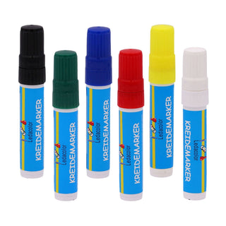 Ledacolor | Kreidemarker 6er-Set abwaschbar - Racher