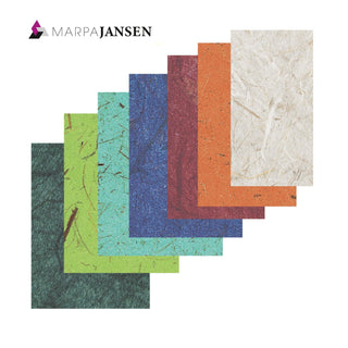 Marpa Jansen | Bananenpapier Natur-Bastelpapier aus Maulbeerbaumfasern 35 g/m² säurefrei - Racher
