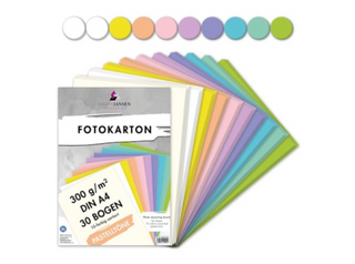 Marpa Jansen | Fotokarton A4 10-Pastelltöne sortiert 30 Blatt - Racher