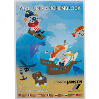 Marpa Jansen | Mal- und Zeichenblock weiss A4, 120 g/m2 - Racher