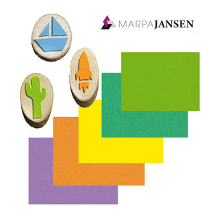 Marpa Jansen | Moosgummi Bastelplatten 2 mm stark flexibel und vielseitig - Racher