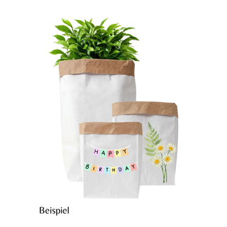Marpa Jansen | Paper Bags Papiertüten-Set zum Basteln, weiss - Racher