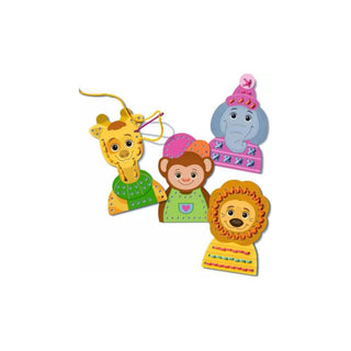 Ravensburger | BeCreative Erstes Sticken - Tierschablonen und Wollfäden zum Sticken lernen, für Kinder ab 4 Jahren - Racher